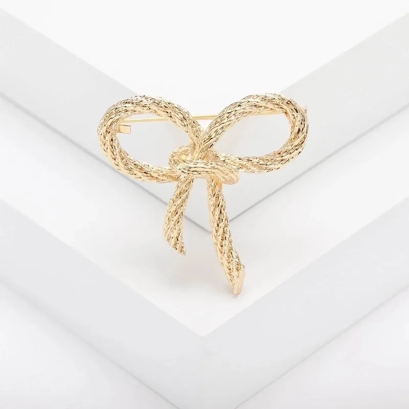 Elegant Simple Style Pin Bow Knot Alloy Plating Women's Brooches