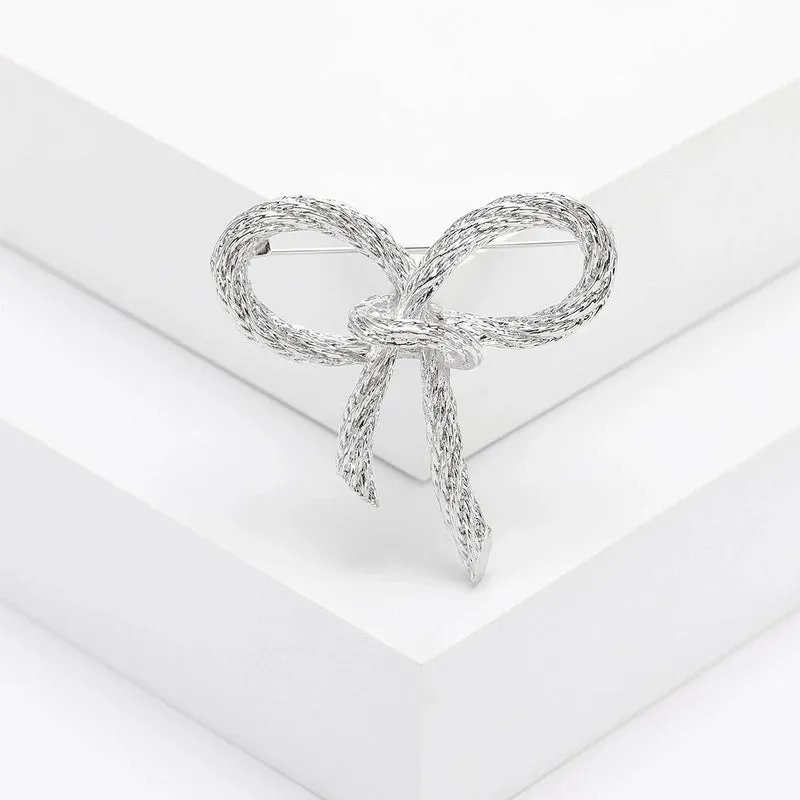 Elegant Simple Style Pin Bow Knot Alloy Plating Women's Brooches