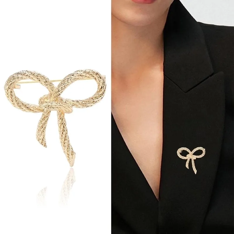 Elegant Simple Style Pin Bow Knot Alloy Plating Women's Brooches