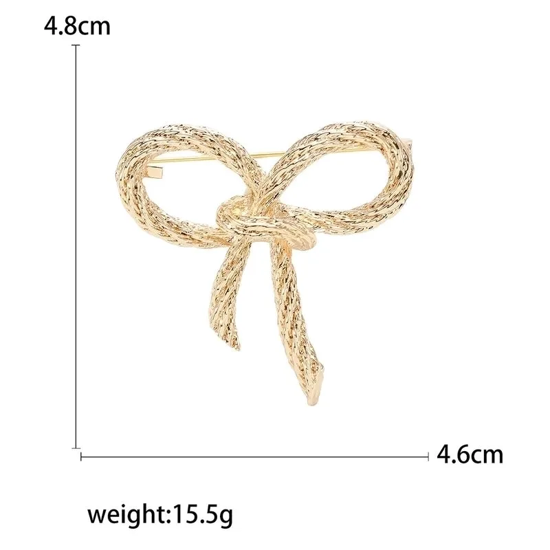 Elegant Simple Style Pin Bow Knot Alloy Plating Women's Brooches