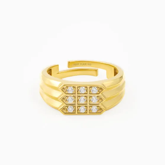 Embrace Silver Men's Ring