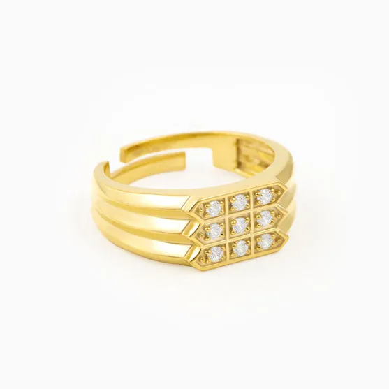 Embrace Silver Men's Ring