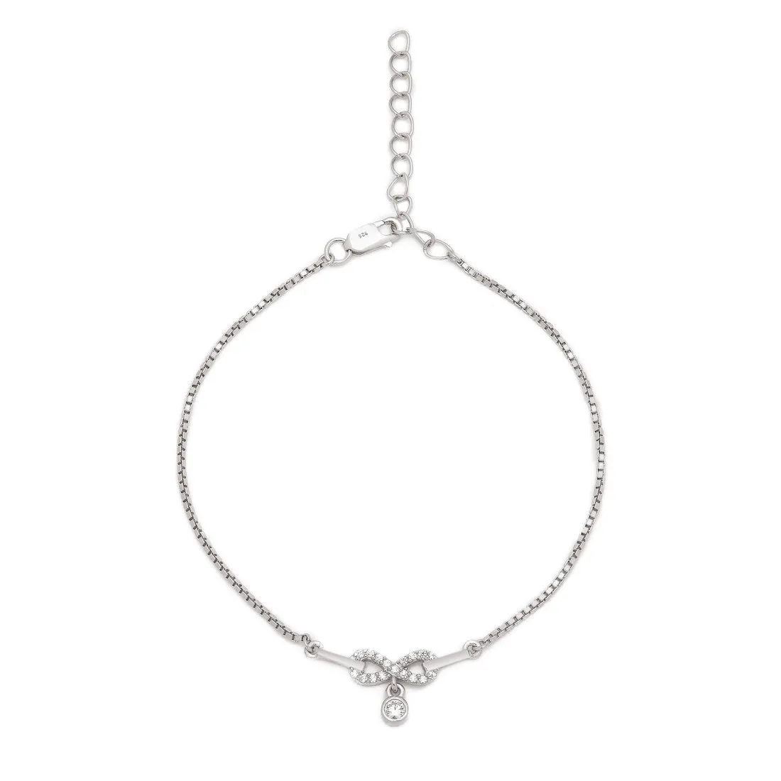 Eternal Radiance Rhodium-Plated 925 Sterling Silver