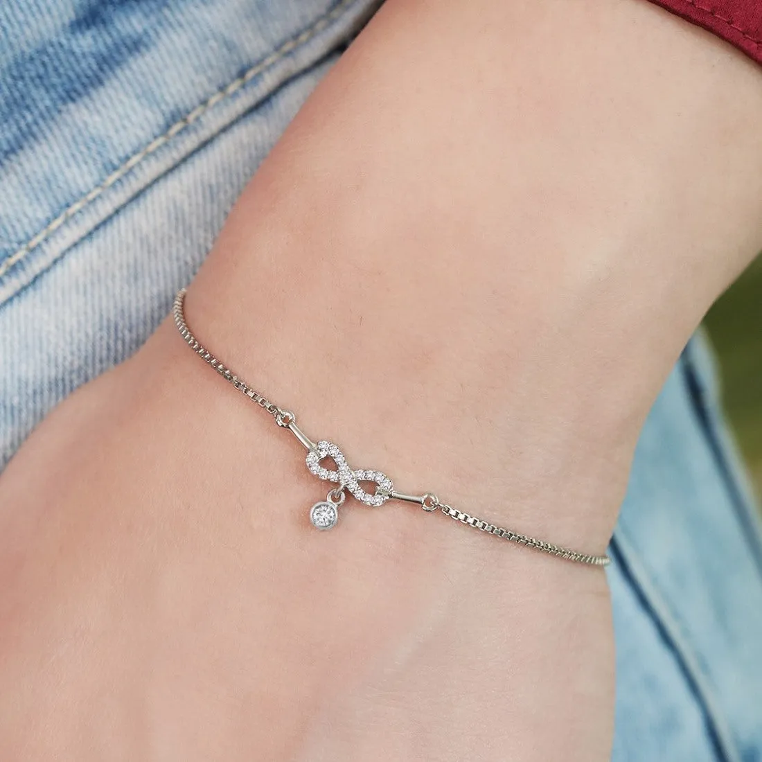 Eternal Radiance Rhodium-Plated 925 Sterling Silver
