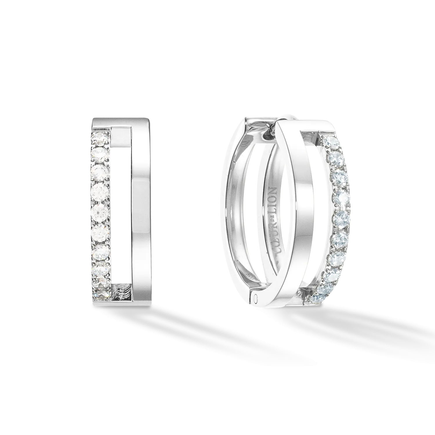 Eternal Unity Hoops silver-crystal