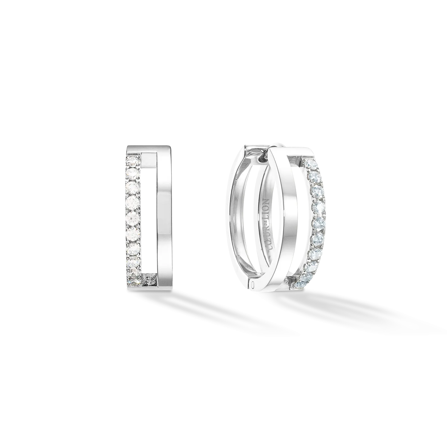 Eternal Unity Hoops silver-crystal