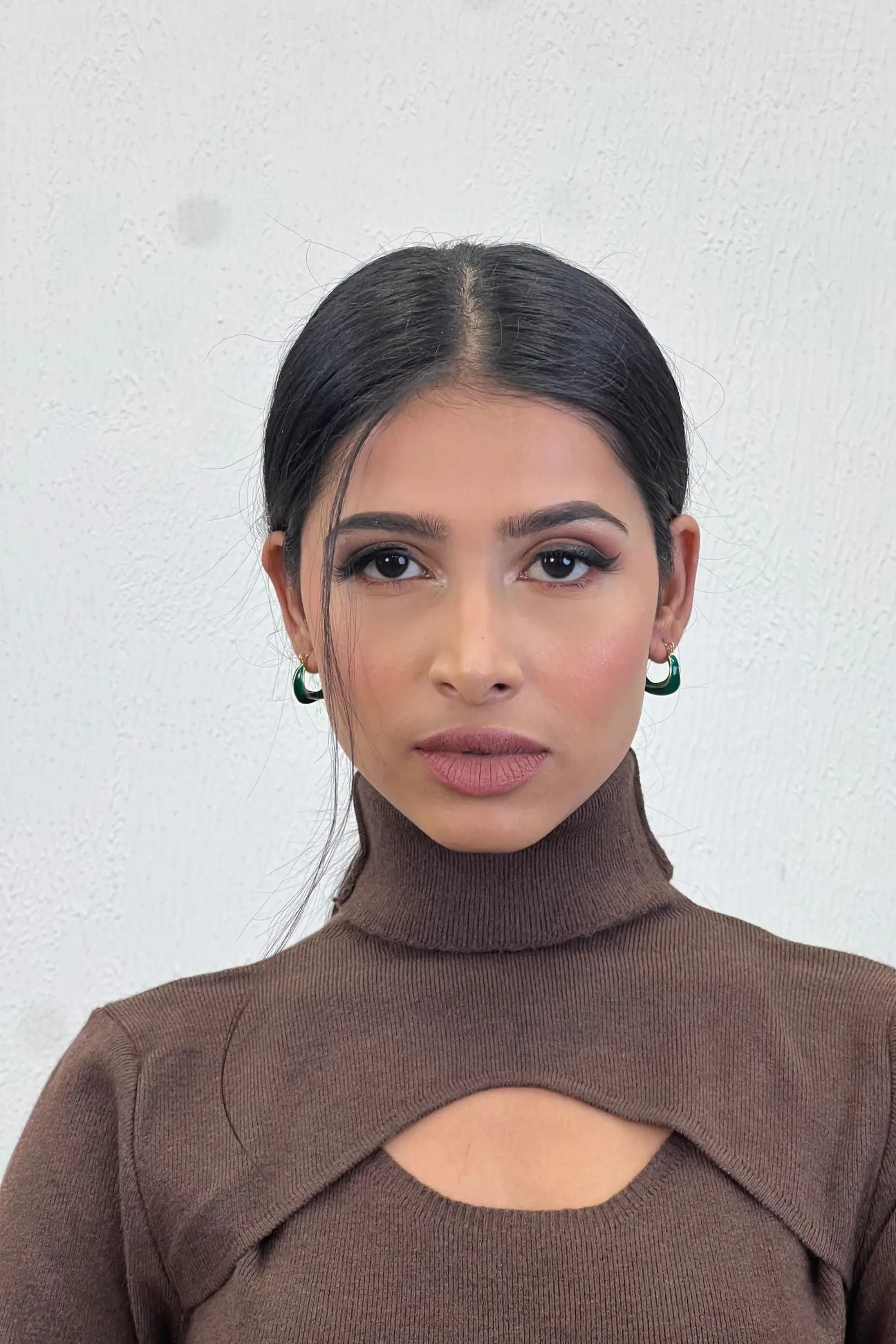 Evergreen Elegance Hoop Earrings