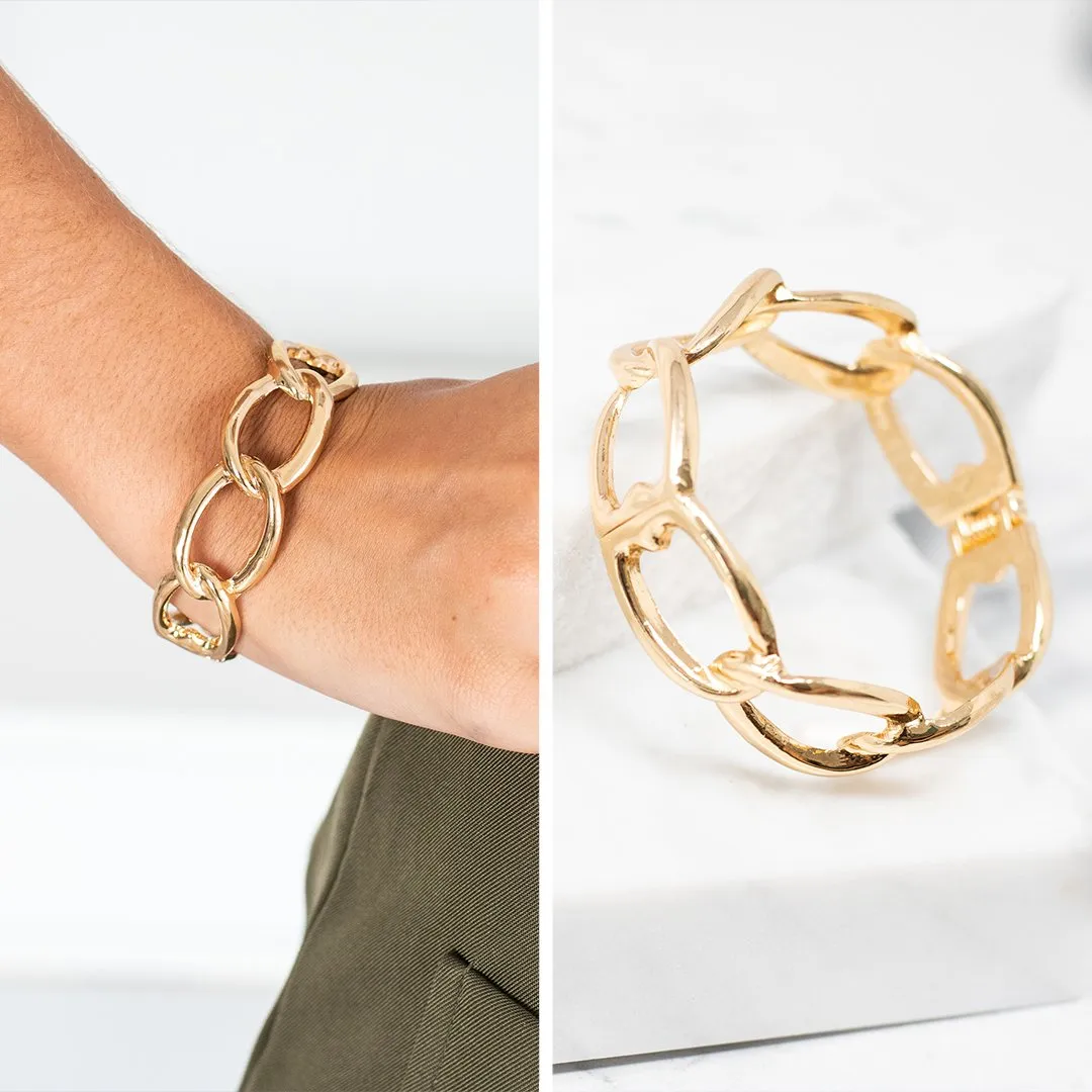 Feel The Fab Gold Chain Bracelet