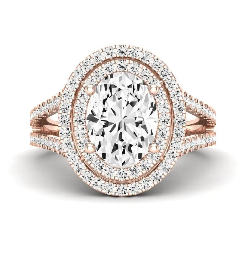 Flora - GIA Natural Oval Diamond Engagement Ring