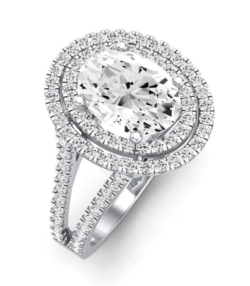 Flora - GIA Natural Oval Diamond Engagement Ring