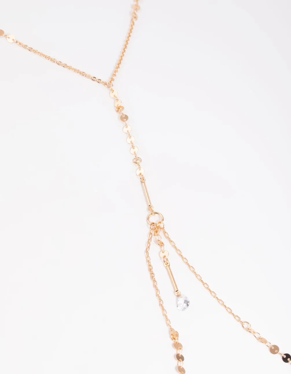 Gold Cubic Zirconia Body Chain