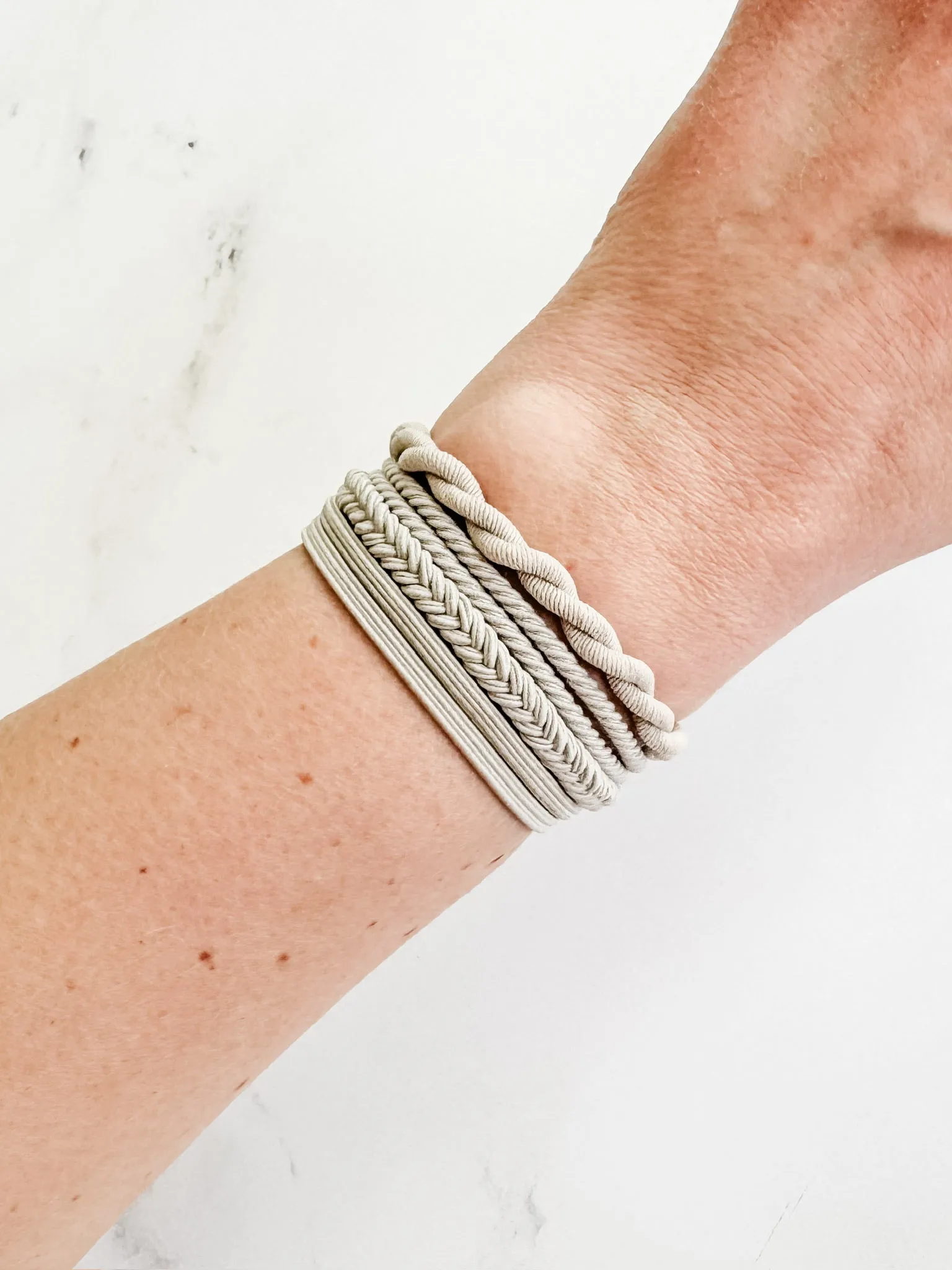 Hair Tie Bracelet Sets - Colored Twists and Braids | Hair Accessories by Michelle Mae
