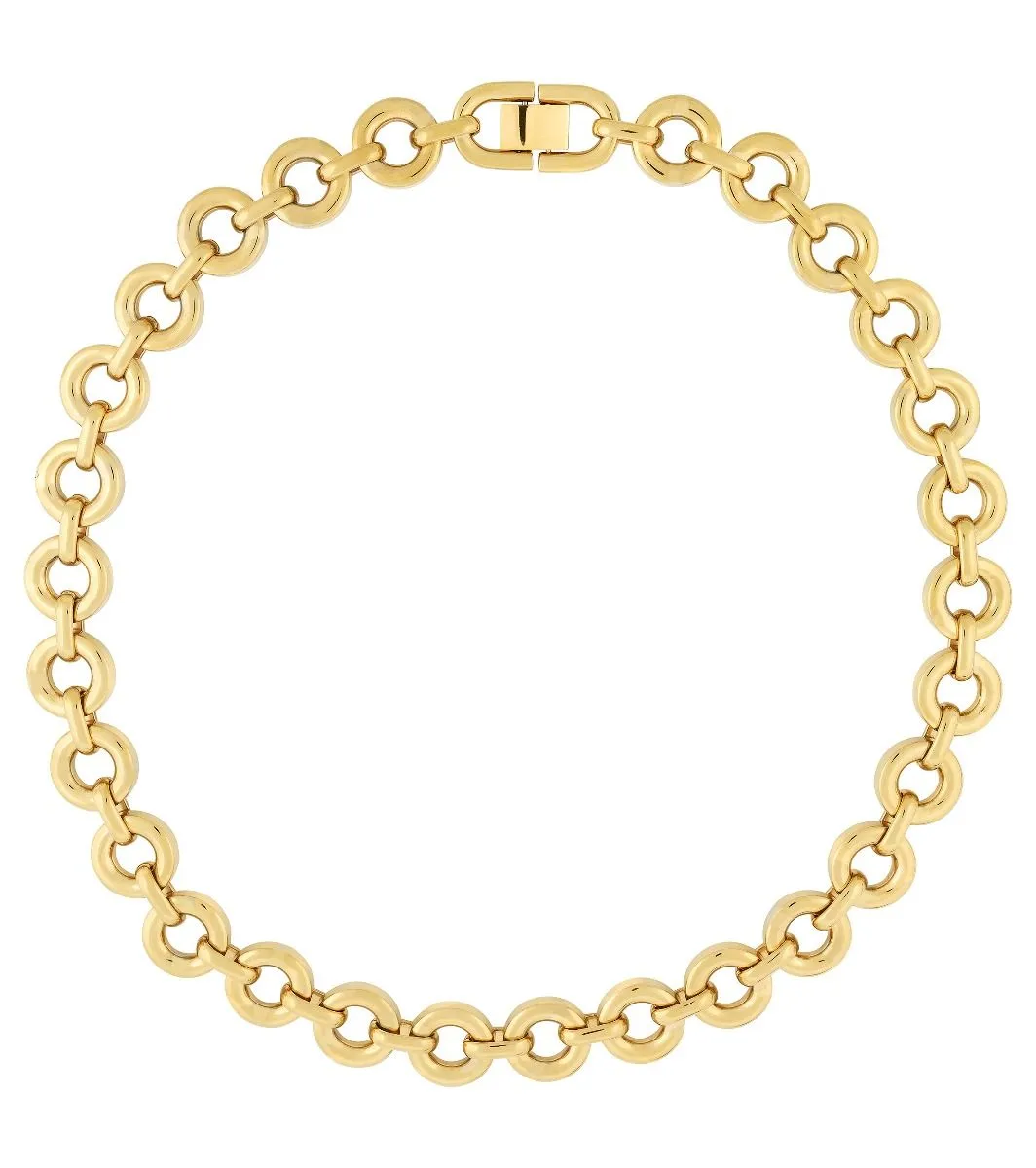 Halo Necklace Multi Gold