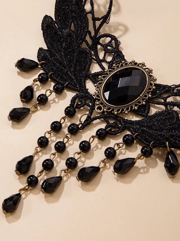 Hollow Shiny Split-Joint Tasseled Necklaces Accessories Dainty Necklace