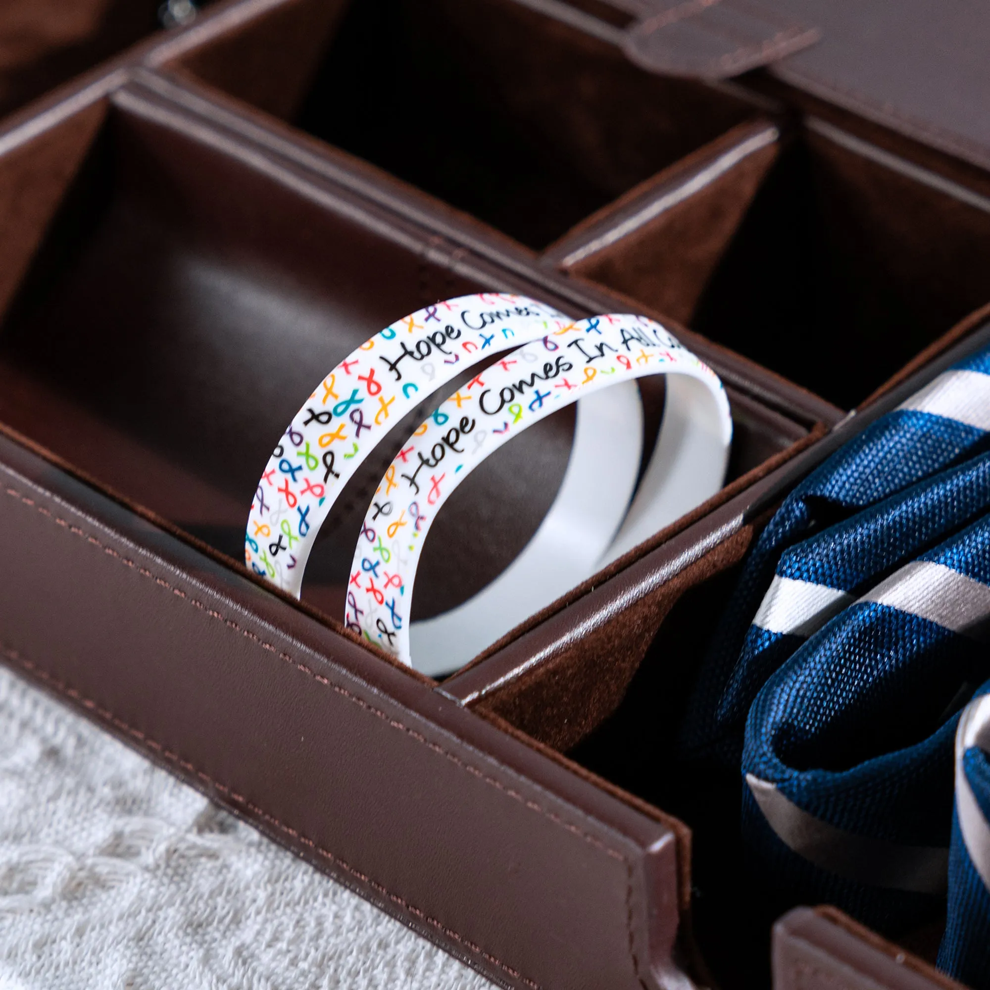 Hope Comes In All Colors Silicone Bracelets