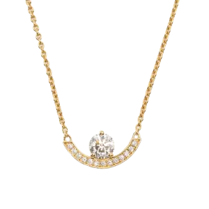 Intrépide grand arc pavée necklace