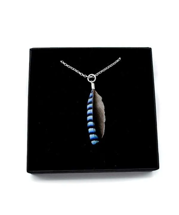 Jay Feather Necklace