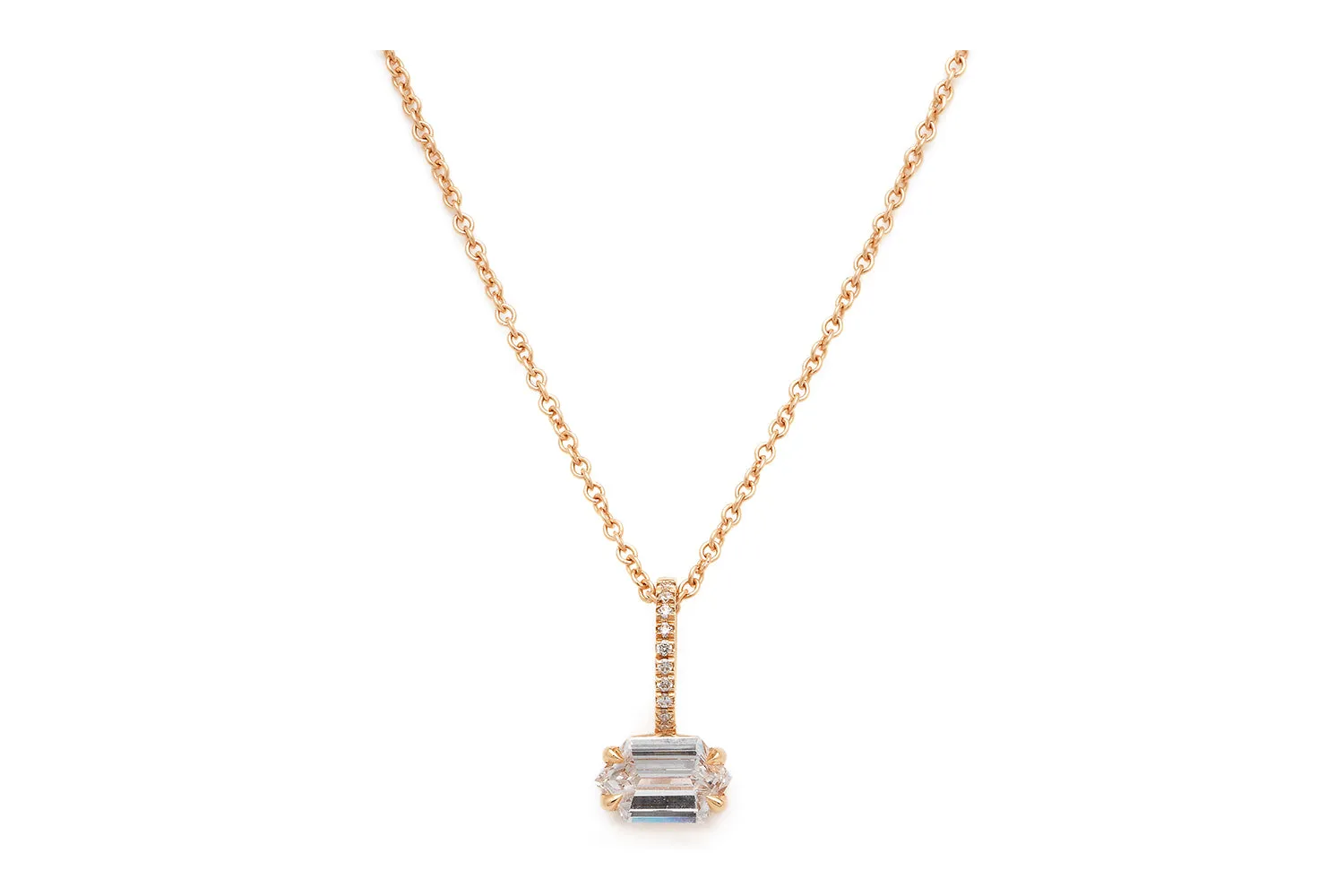 Kent Charm With Plain Necklace