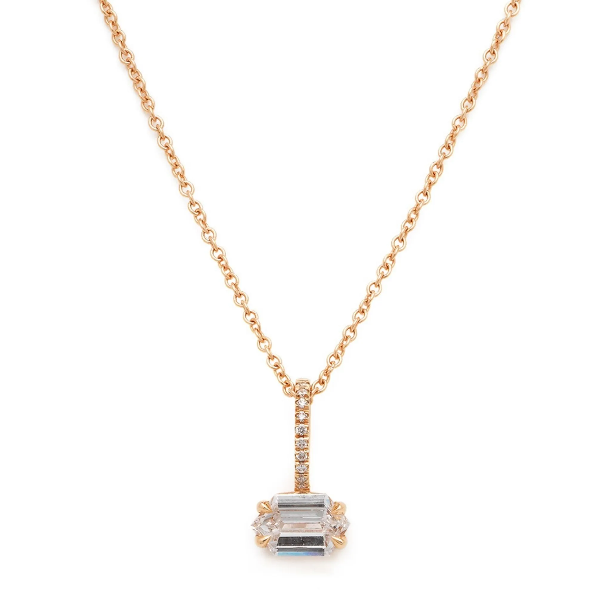 Kent Charm With Plain Necklace