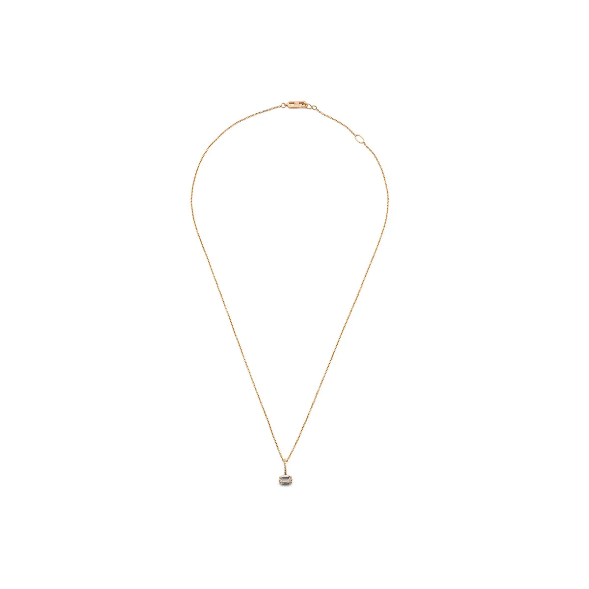 Kent Charm With Plain Necklace