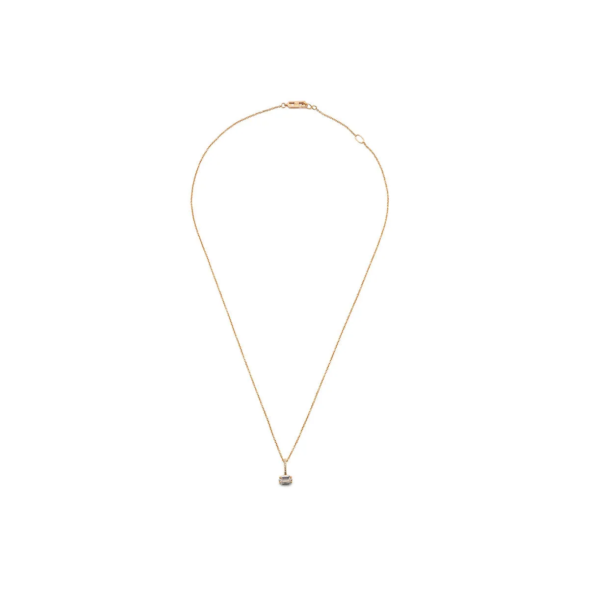 Kent Charm With Plain Necklace