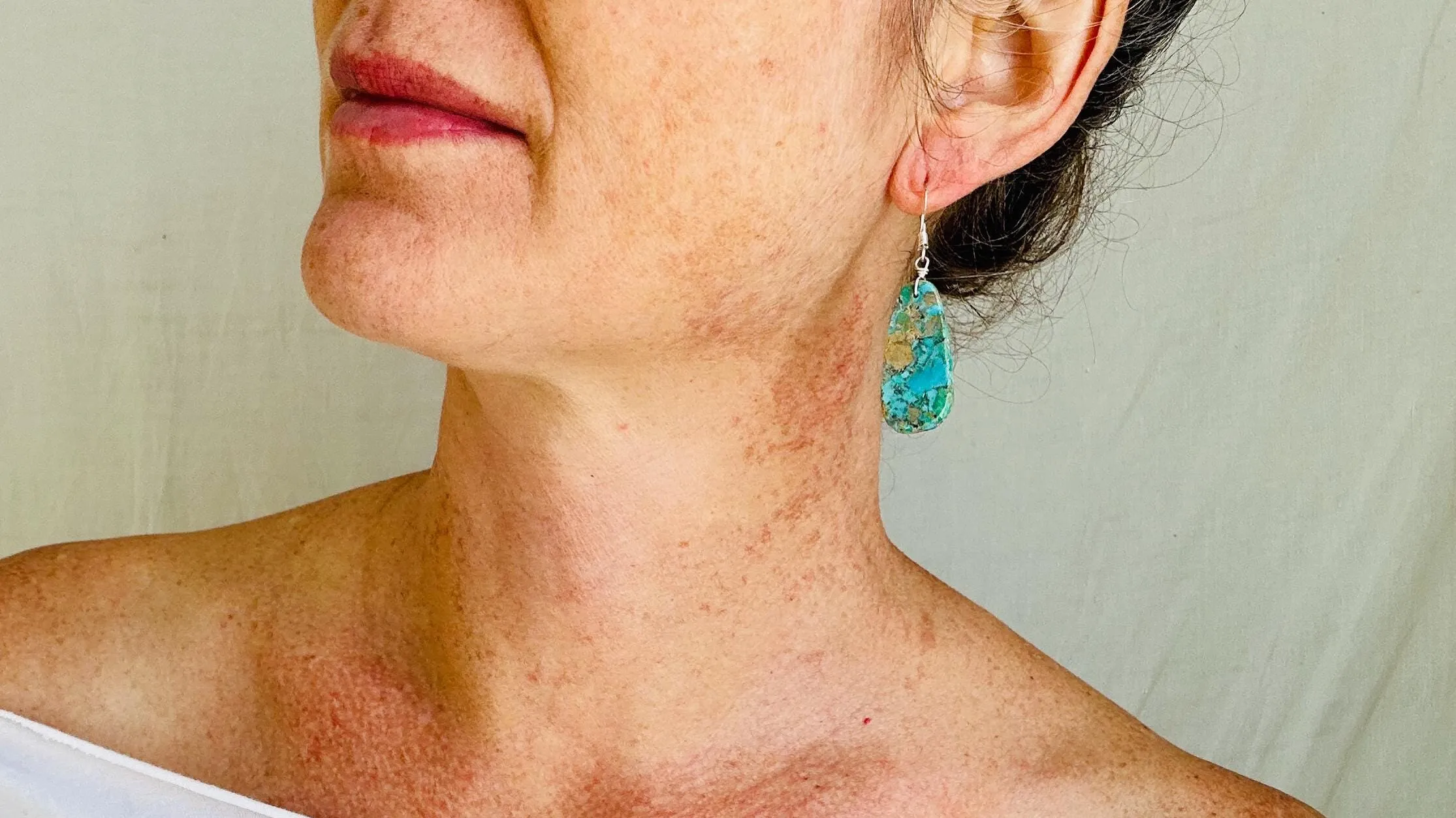 Kewa Pueblo Turquoise Earrings. Handmade Native American Earrings. Natural Stone Jewelry. 4027