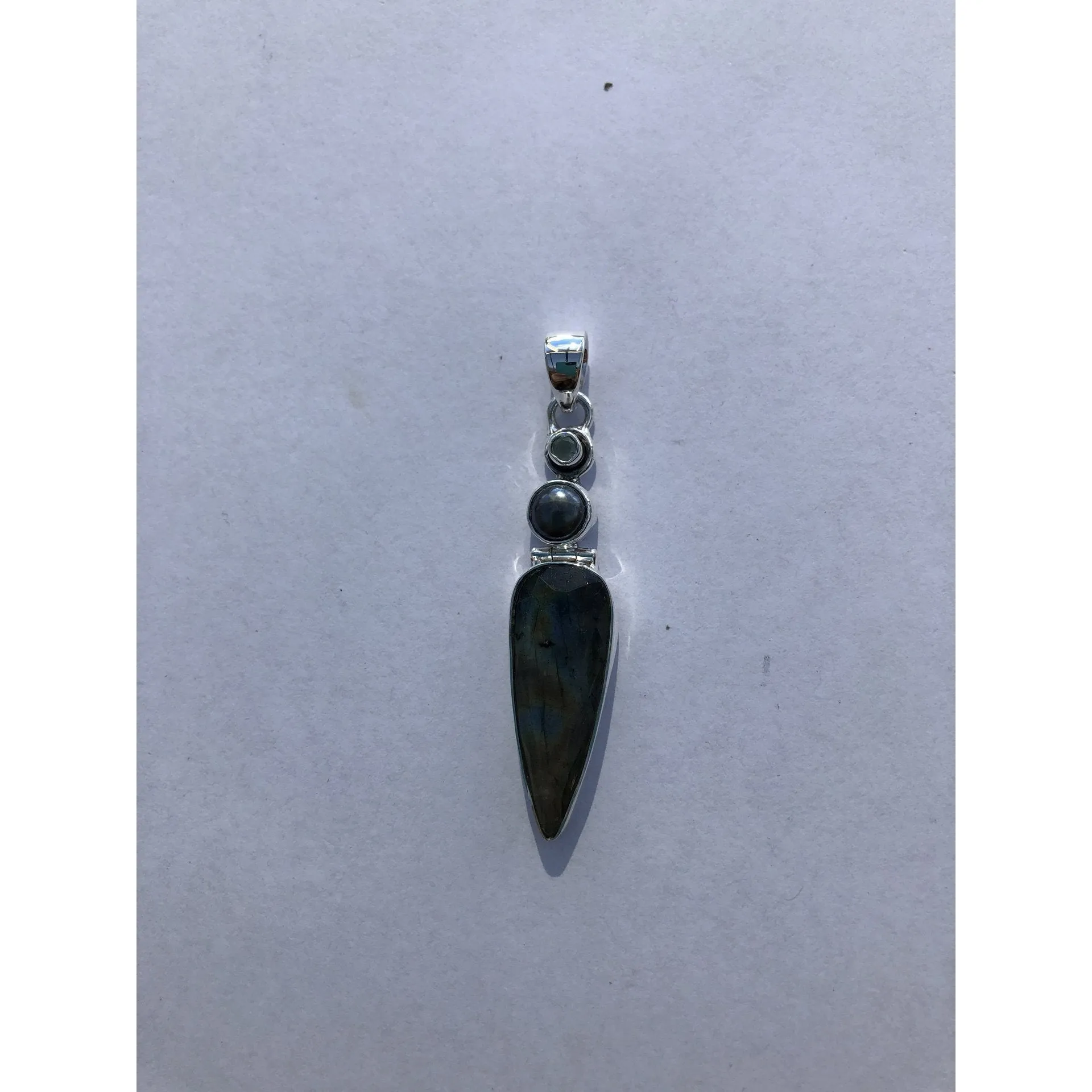 Kia Teardrop Sterling Silver Pendant
