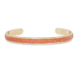 Luca   Danni Druzy Channel Cuff in Coral
