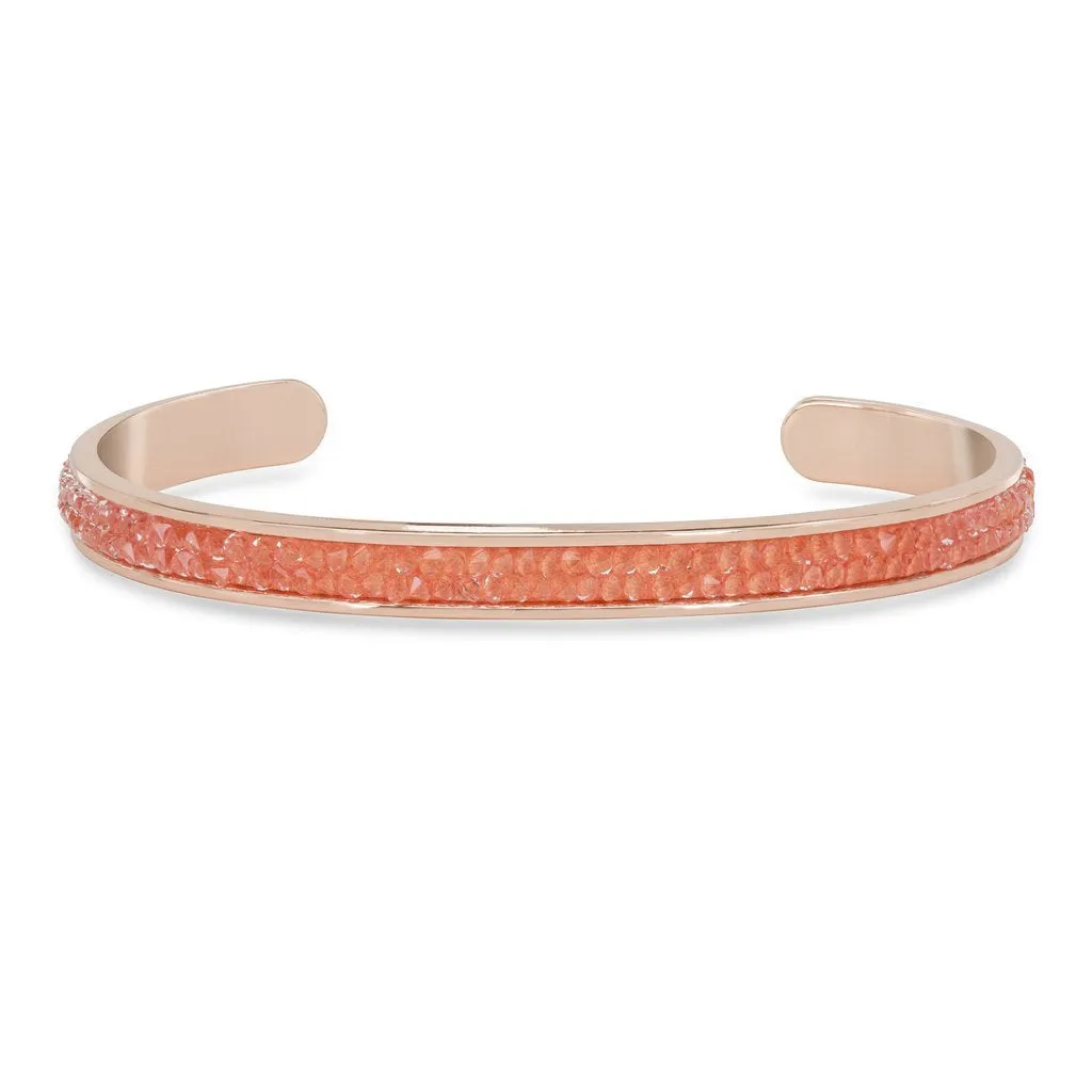 Luca   Danni Druzy Channel Cuff in Coral