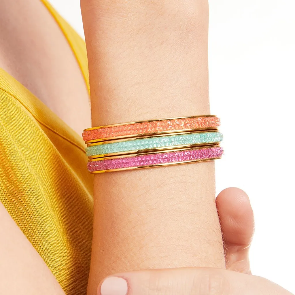 Luca   Danni Druzy Channel Cuff in Coral