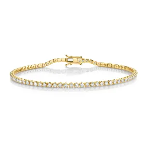MEN'S DIAMOND SINGLE LINE THREAD BRACELET