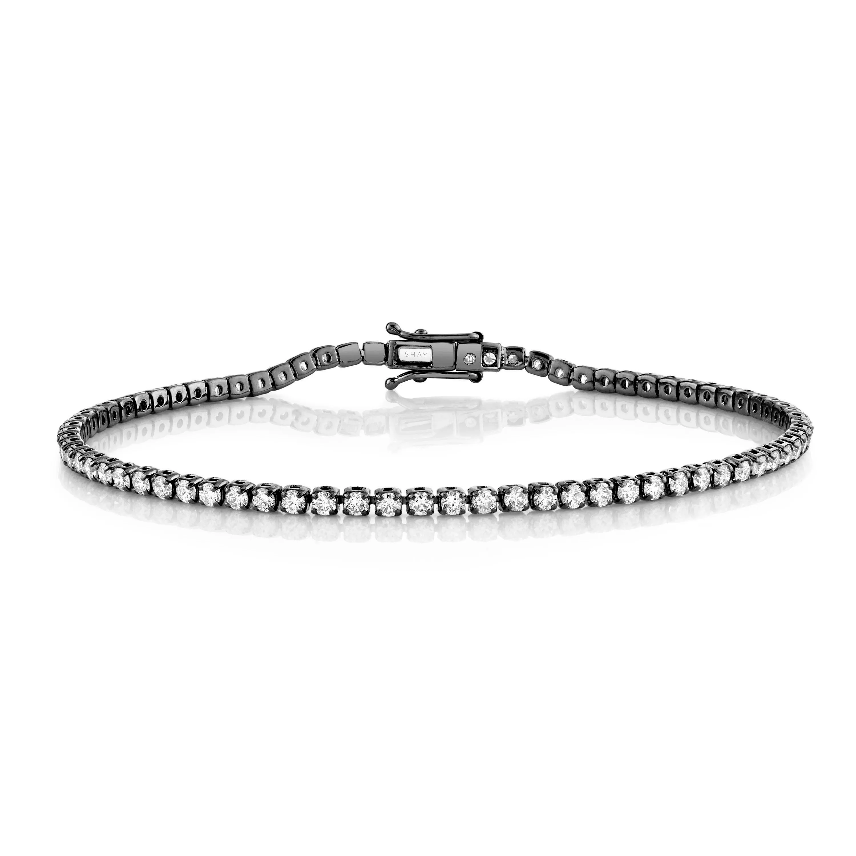 MEN'S DIAMOND SINGLE LINE THREAD BRACELET