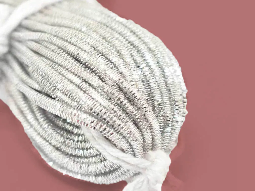 Metallic Silver Nakshi / Bullion Wire (Wholesale)