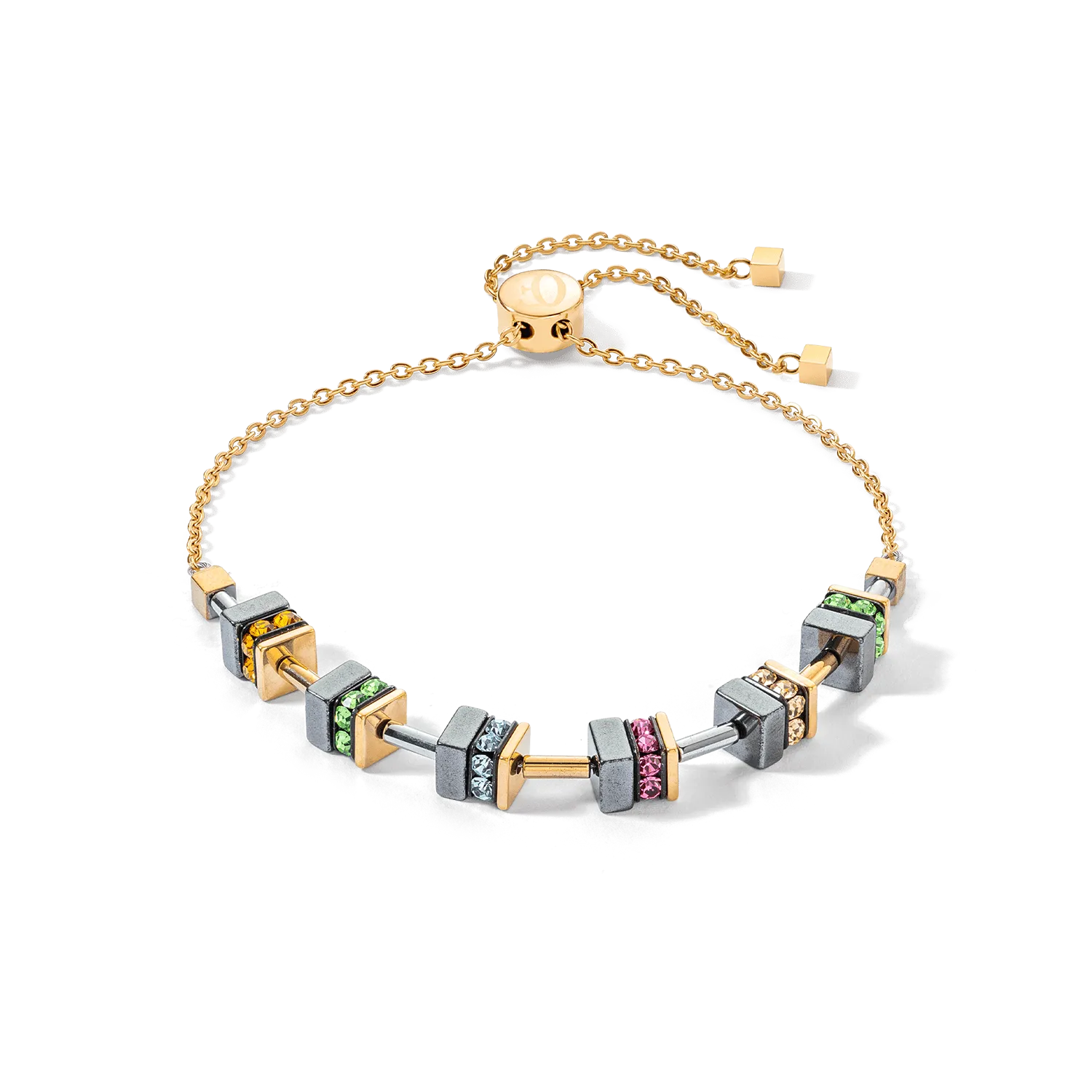Multicolor Sparkling Chain Bracelet