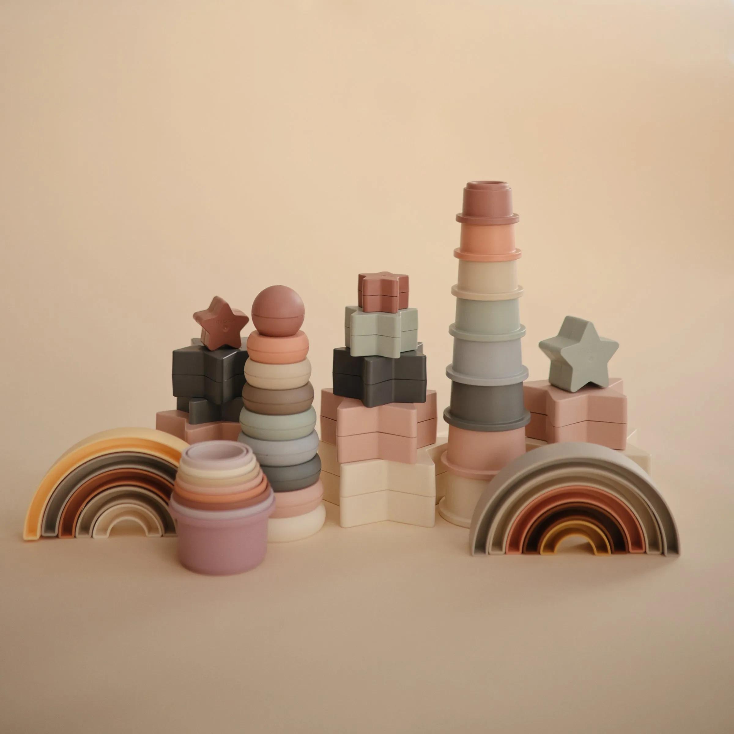 Mushie Stacking Rings Toy