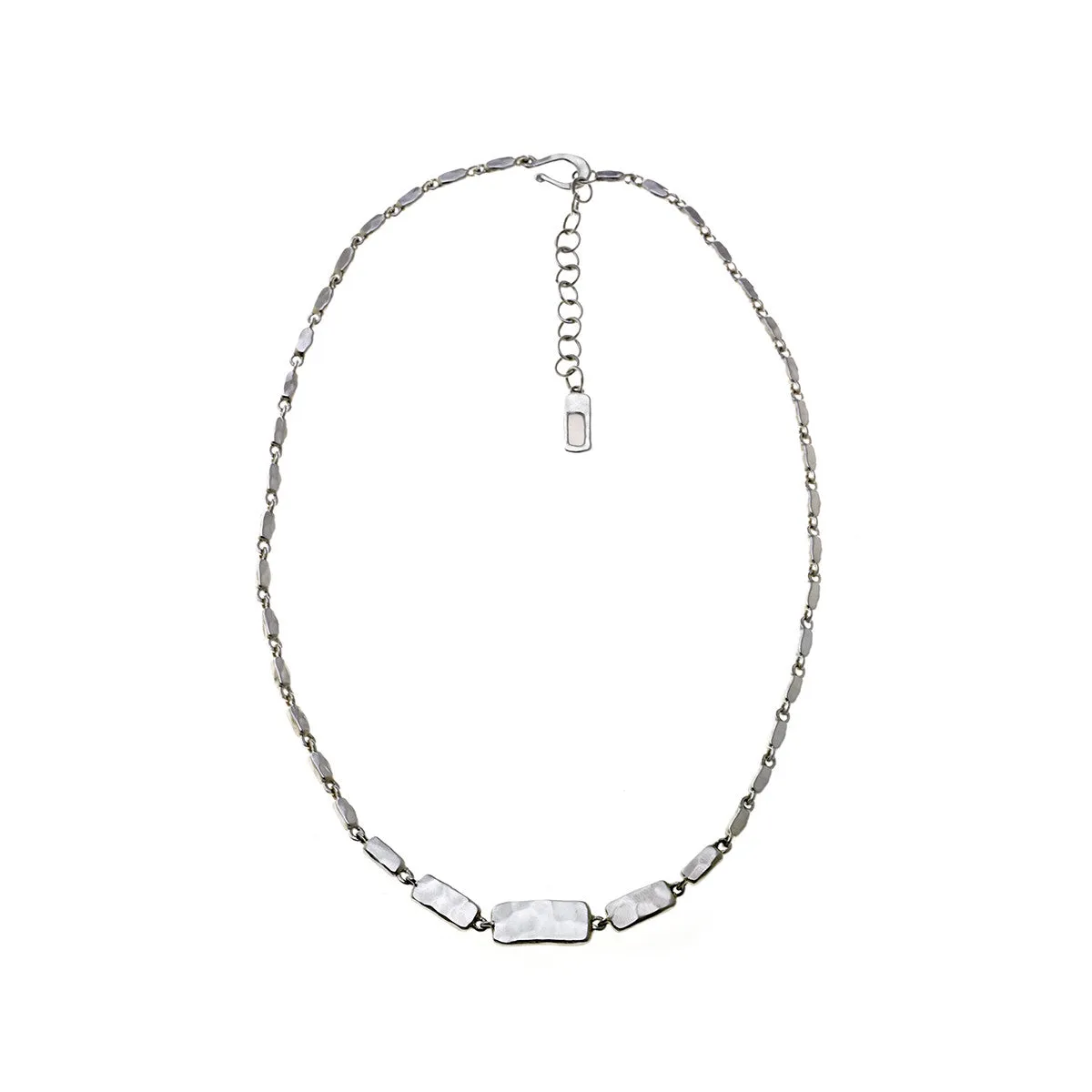 Mystical Pagoda Solid Cube Sterling Silver Necklace