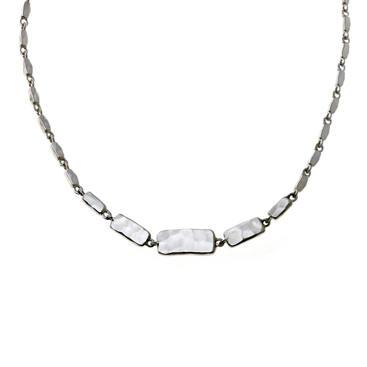 Mystical Pagoda Solid Cube Sterling Silver Necklace