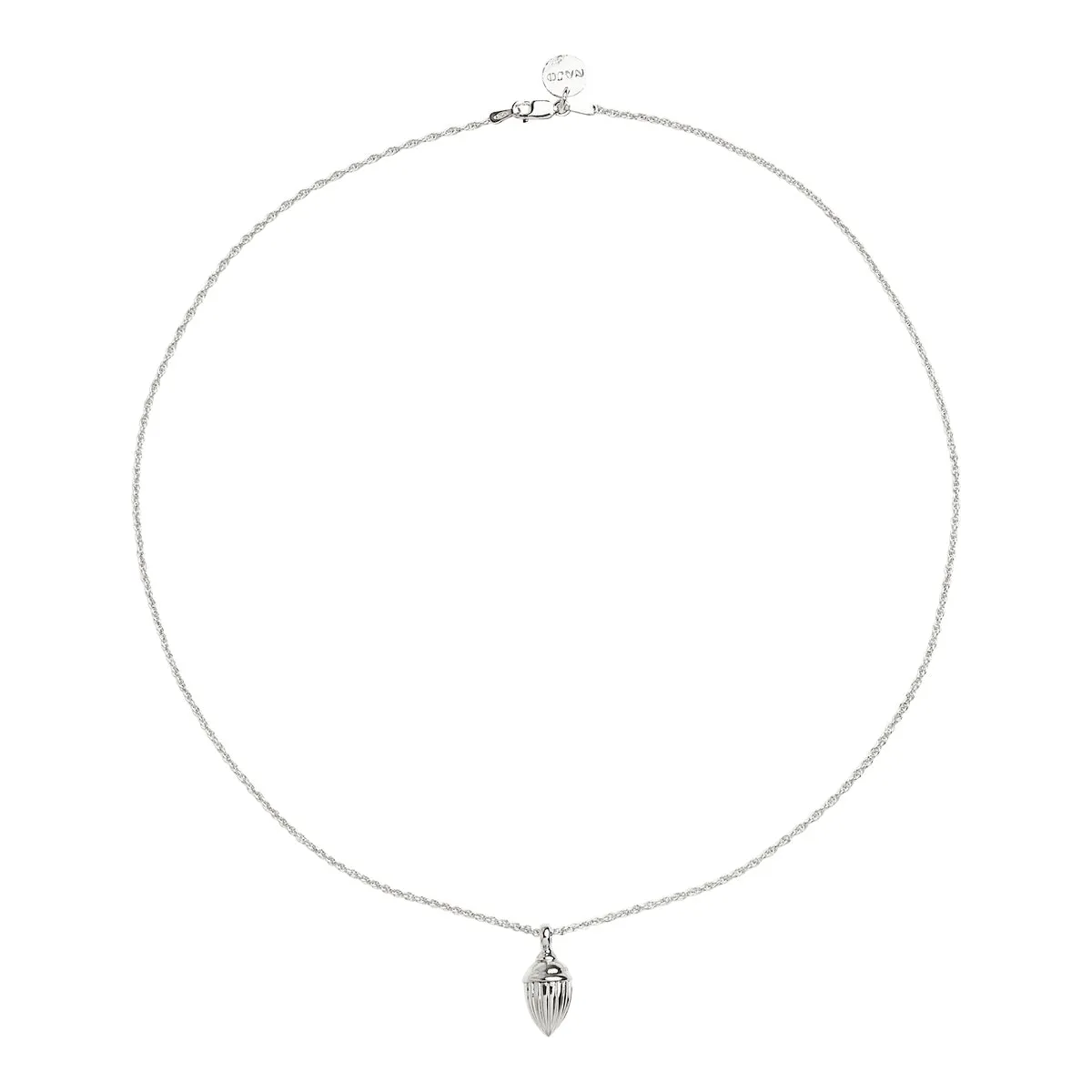 Najo Raya Silver Ridged Pod Necklace