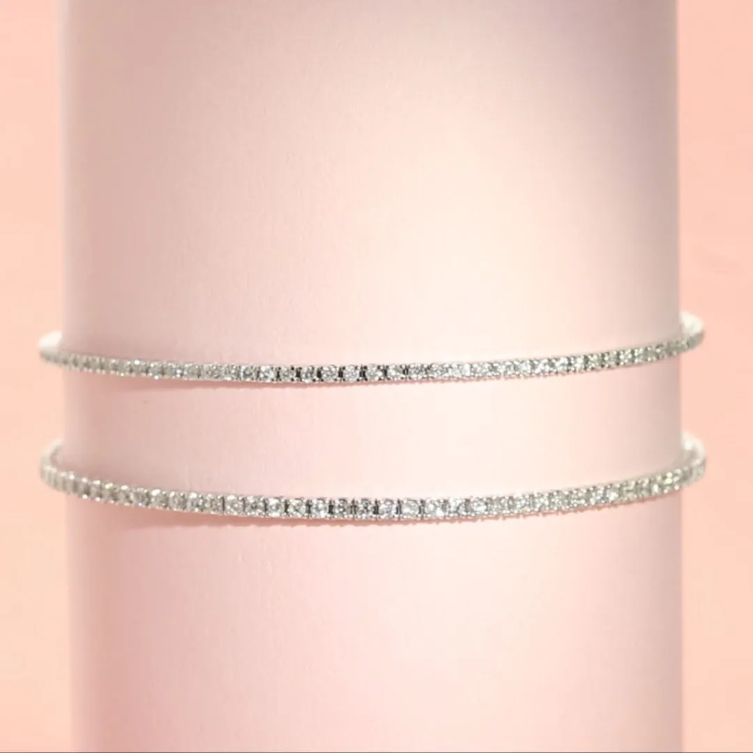 Natural Diamond Tennis Bracelet