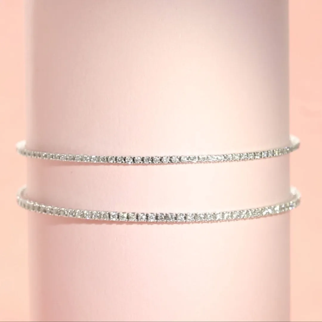 Natural Diamond Tennis Bracelet