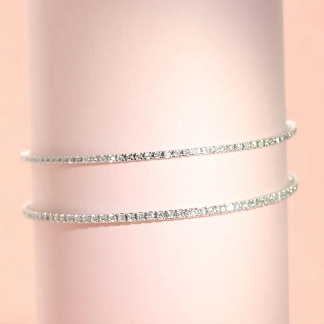 Natural Diamond Tennis Bracelet