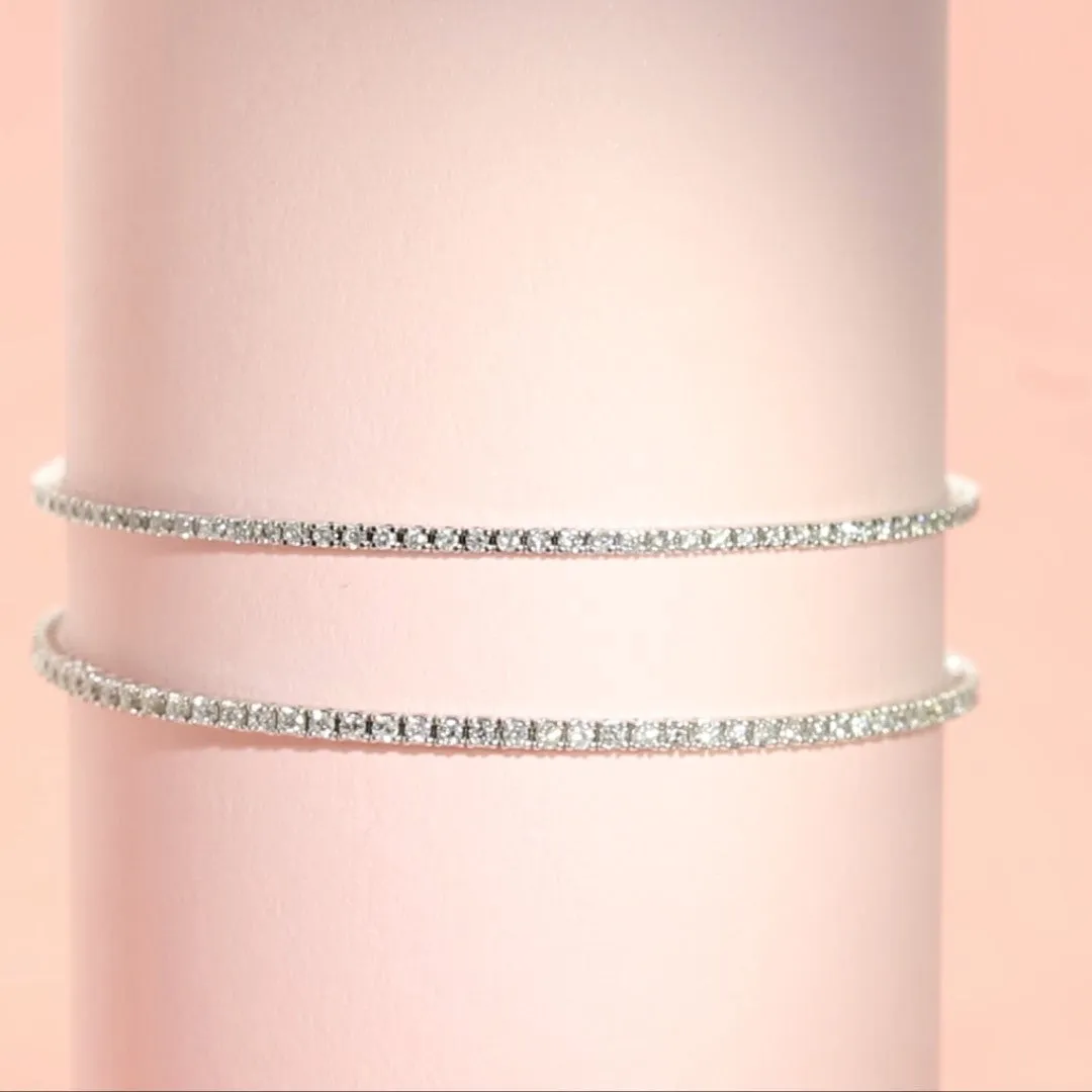 Natural Diamond Tennis Bracelet