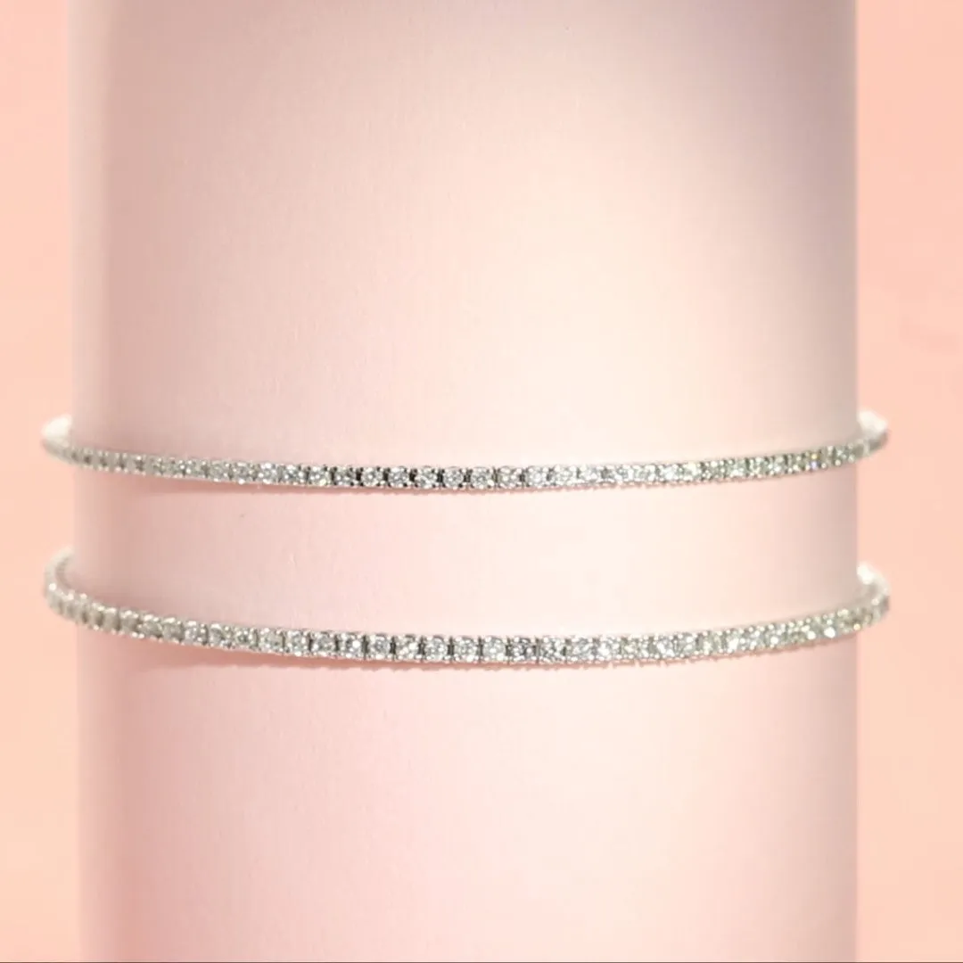 Natural Diamond Tennis Bracelet
