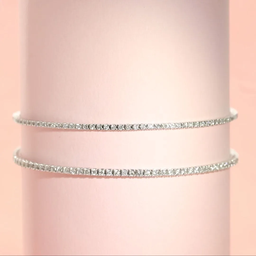Natural Diamond Tennis Bracelet