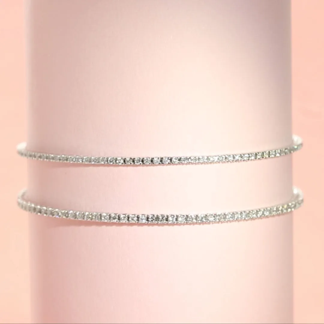 Natural Diamond Tennis Bracelet