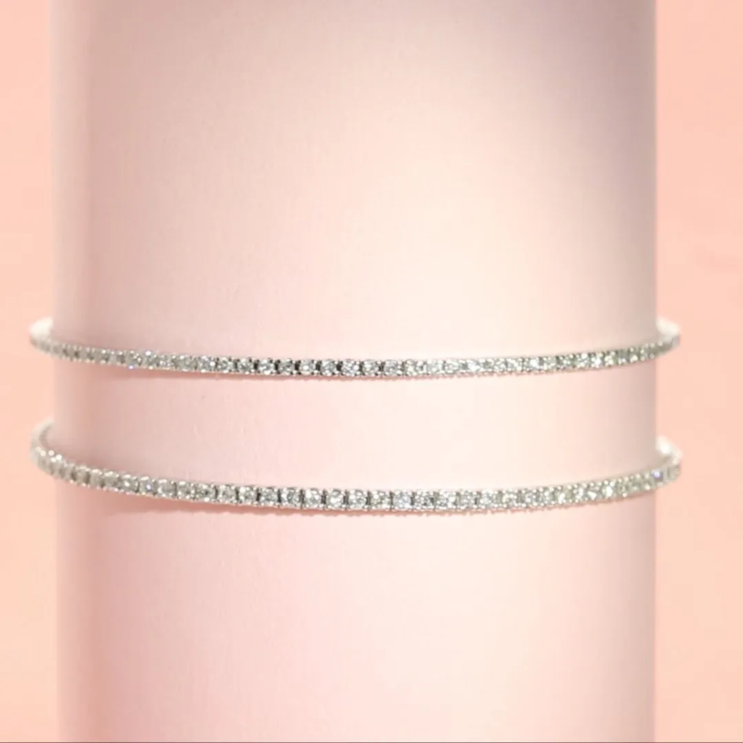 Natural Diamond Tennis Bracelet