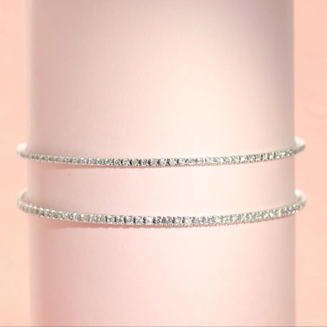 Natural Diamond Tennis Bracelet