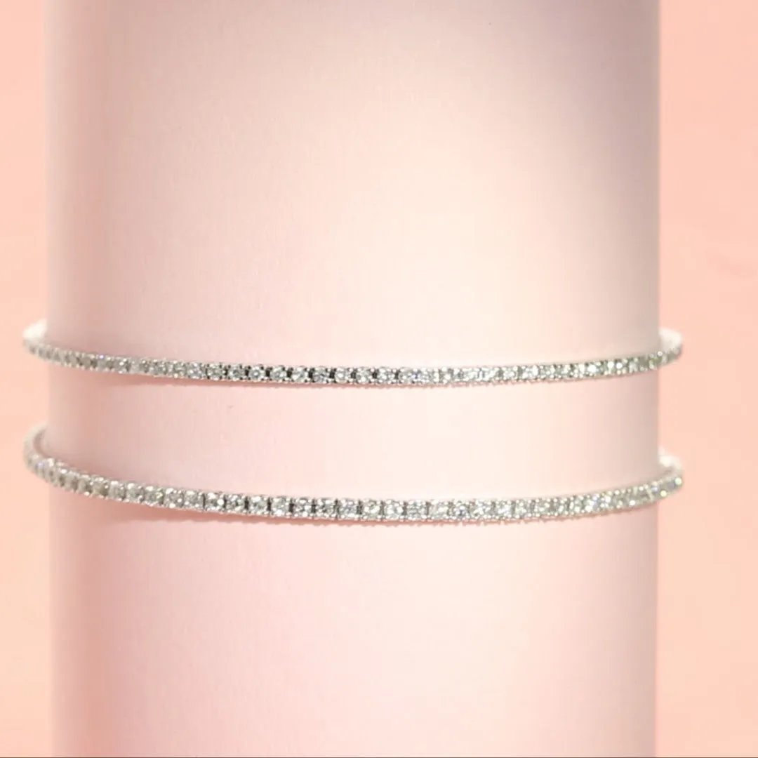 Natural Diamond Tennis Bracelet