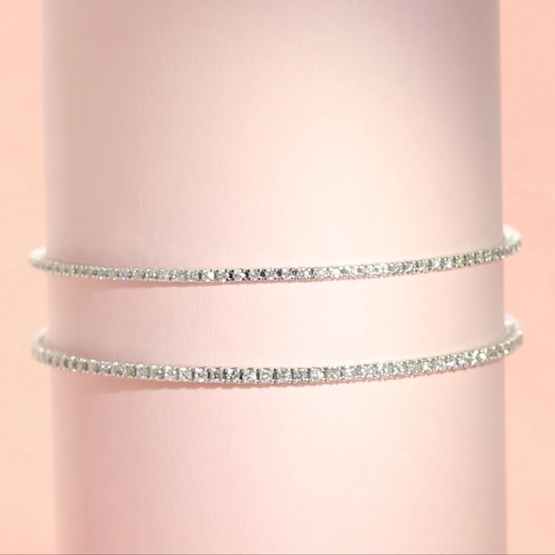 Natural Diamond Tennis Bracelet