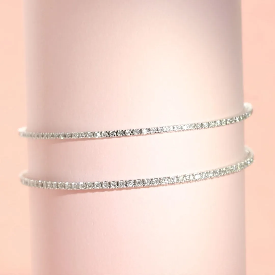Natural Diamond Tennis Bracelet